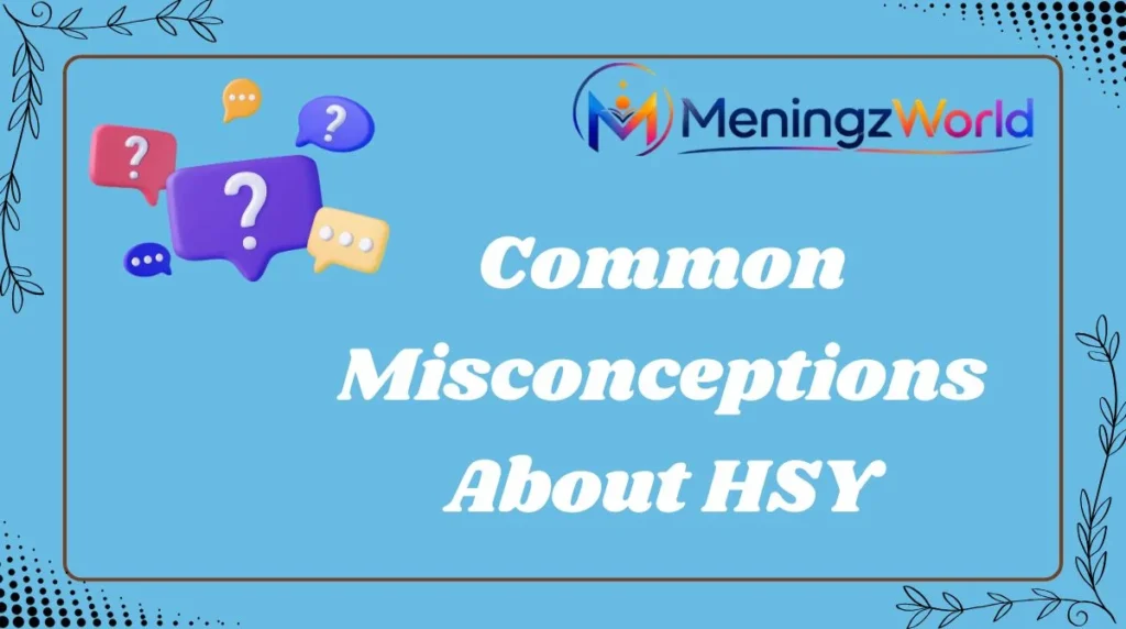 Common Misconceptions About HSY