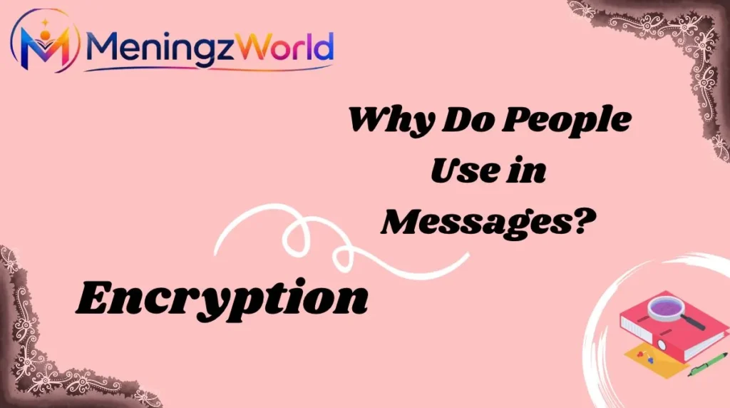 Why Do People Use Encryption in Messages?